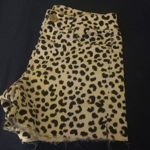 Cheetah print shorts
